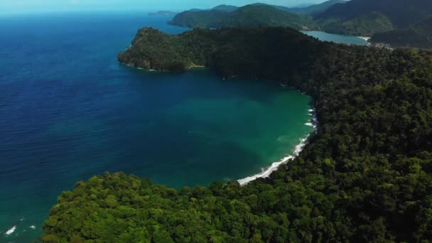 Asteriodo Terra 360 Drone Colpo Una Scenografica Costa Caraibica — Video Stock