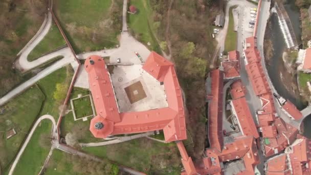 Château Médiéval Historique Skofja Loka Slovénie Une Attraction Touristique Populaire — Video