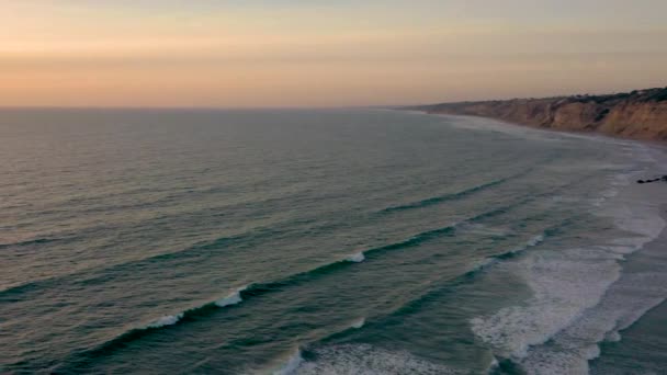 Nagranie Jolla Shores Blacks Beach Prawo Scripps Pier Zrobione Podczas — Wideo stockowe