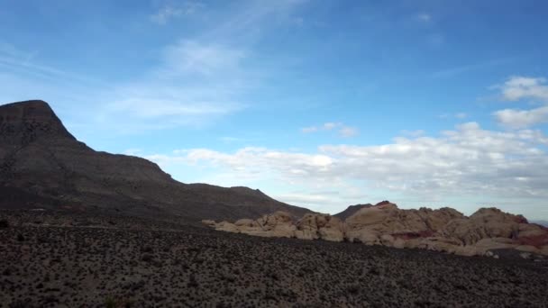Pomalá Široká Pánev Nad Kaňonem Red Rocks Red Rock Canyon — Stock video