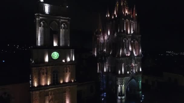 Parroquia San Miguel Arcngel Guanajuato México — Vídeo de stock