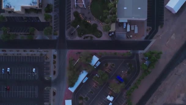 Aerial Overhead Downtown — Vídeo de stock