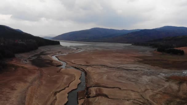 Romanya Kurumuş Göl Manzarası — Stok video