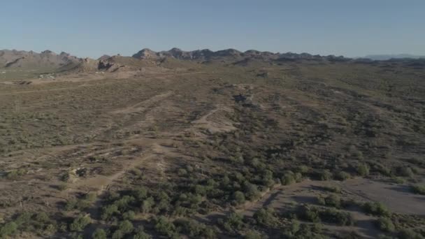 Aerial Desert Mountain Valley — Video Stock