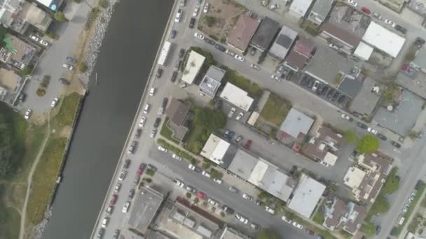 Aerial Overhead Beachside City — Stockvideo