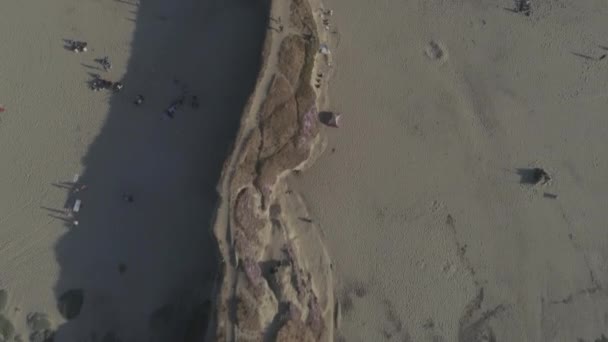 Zicht Vanuit Lucht Beach Cliff — Stockvideo