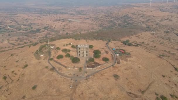Chandbiwi Mahel Chand Bibi Palace Ahmednagar India Octal Stenen Structuur — Stockvideo