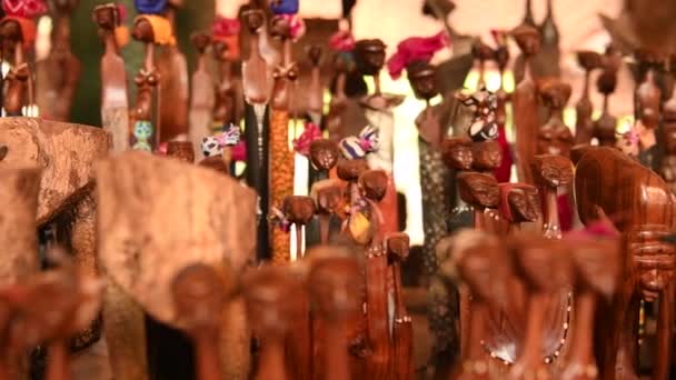 Mozambique Handicraft Handmade Traditional Culture — Stockvideo