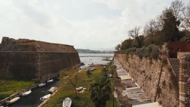 Corfú Grecia Lugares Cinematográficos — Vídeo de stock