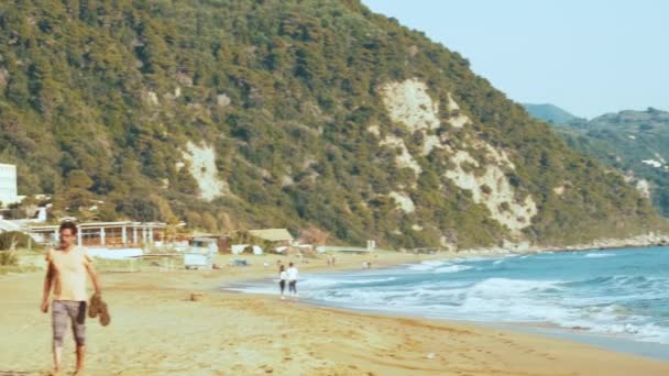 Corfú Grecia Lugares Cinematográficos — Vídeo de stock