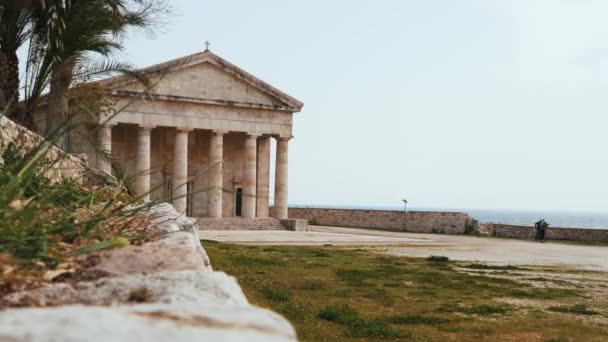 Corfu Grécia Lugares Cinematográficos — Vídeo de Stock