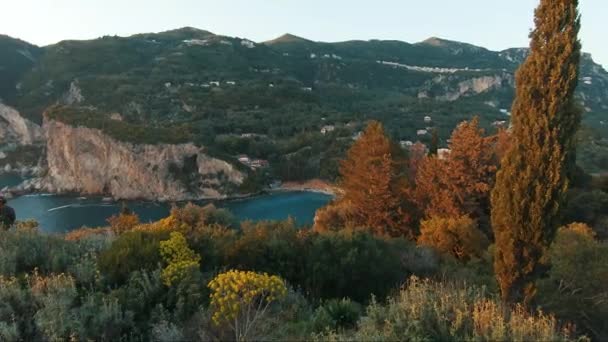 Corfú Grecia Lugares Cinematográficos — Vídeo de stock