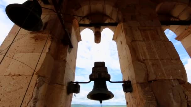 Régi Templom Harangtorony Zacatecas — Stock videók