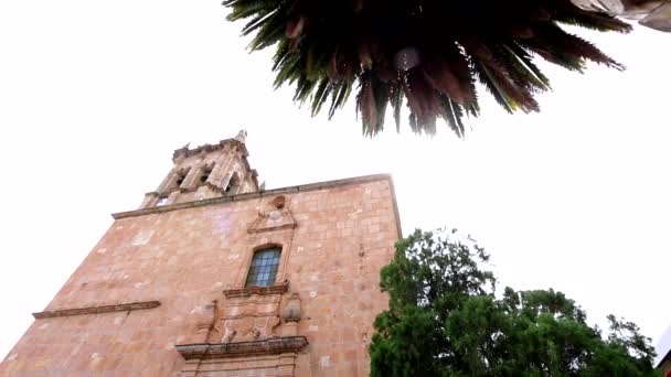 Стара Мексиканська Сільська Церква Закатеці — стокове відео