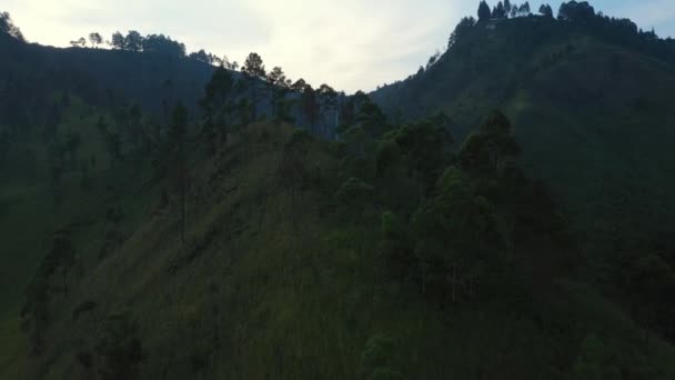 인도네시아 수마트라에 주변의 계곡을 공중에서 — 비디오