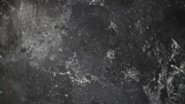 Wirujący Czarny Marmur Szarą Żylastą Fakturą Tła — Wideo stockowe