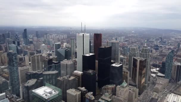 Timelapse Downtown Toronto Financial District — Vídeo de Stock