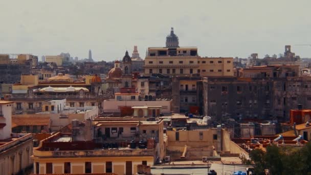Havana Sokakları Yukarıdan Görünüyor — Stok video