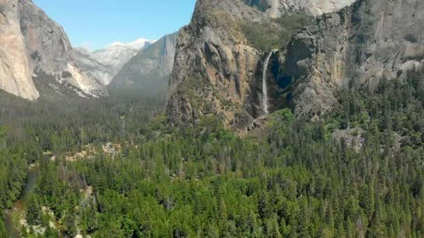 Grupa Klipów Lotniczych Parku Narodowego Yosemite Kalifornia Usa — Wideo stockowe
