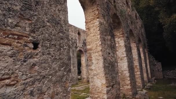 Butrint Albánii Kinematografie Centrum Světového Dědictví Unesco — Stock video