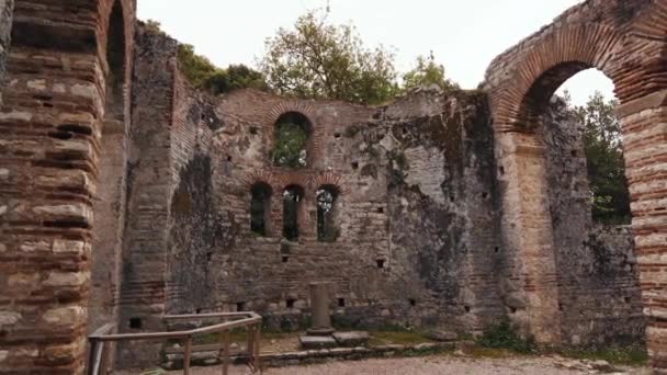 Butrint Albánii Kinematografie Centrum Světového Dědictví Unesco — Stock video