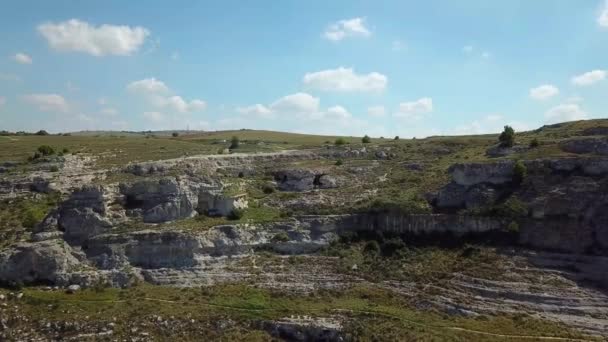 Widok Wieś Pobliżu Matera — Wideo stockowe