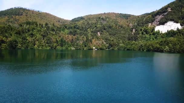Вид Озера Монтіккіо Дрона — стокове відео