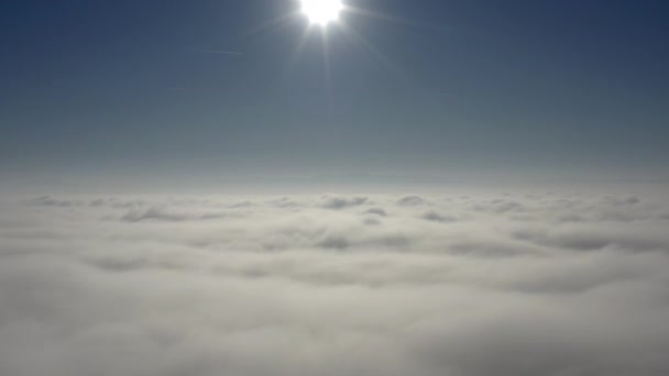 Por Encima Las Nubes Drone Disparó Con Hermoso Cielo Una — Vídeos de Stock