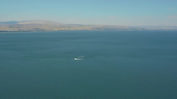 Sea Galilee Birds Viewpoint — Stock Video