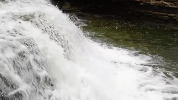 Wasserfall Hintergrund Zeitlupe — Stockvideo