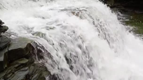 Von Links Nach Rechts Pfanne Des Wasserfalls Hintergrund — Stockvideo