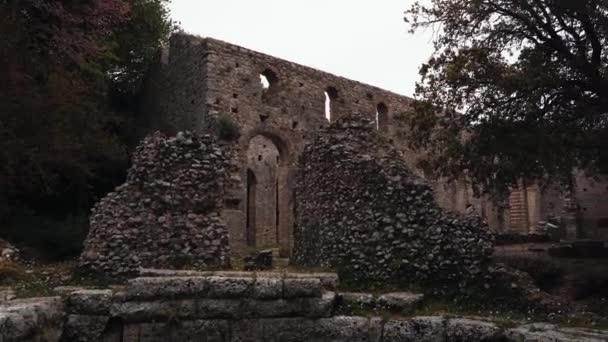 Butrint Albania Lugares Cinematográficos Unesco World Heritage Center — Vídeos de Stock