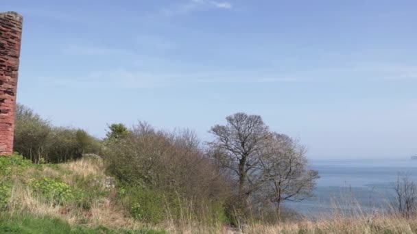 Ruines Château Mcduff East Wemyss Fife Ecosse — Video