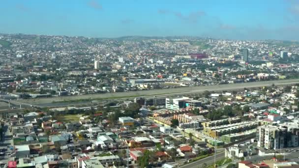 Tijuana Baja California México Tomada Una Colina Durante Una Mañana — Vídeos de Stock