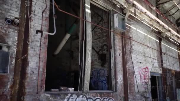 Εγκαταλελειμμένο Κτίριο Οχάιο Στο Παρασκήνιο — Αρχείο Βίντεο