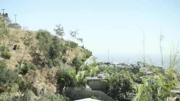 Hollywood Hills Medium Reiseort Hintergrund — Stockvideo