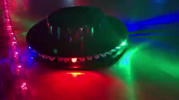 Colorful Party Lights Used Special Events Dances Weddings Holiday Parties — Stock Video