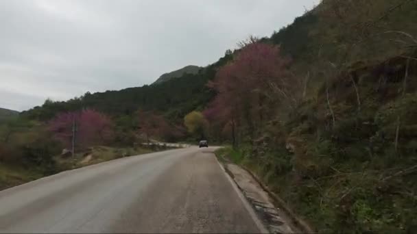 Waterbron Blauw Water Blue Eye Buurt Van Sarande Albanië Filmische — Stockvideo