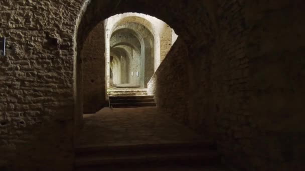 Gjirokaster City Albania Cinematic Places Unesco World Heritage Site — Stock Video