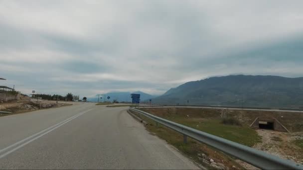 Gjirokaster City Albania Cinematic Places Unesco World Heritage Site — Stock video