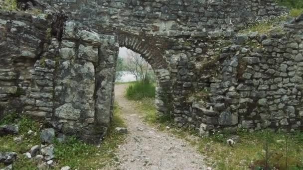 Butrint Albania Cinematic Places Unesco World Heritage Centre — стокове відео