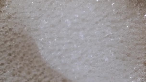 Slow Motion Närbild Bubblor Som Blåses Vinden — Stockvideo