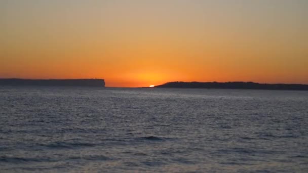 Восход Солнца Над Побережьем Австралии Замедленная Съемка — стоковое видео
