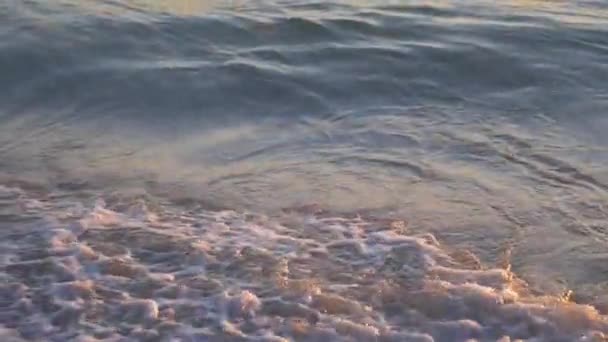 Ранние Утренние Волны Пляже — стоковое видео