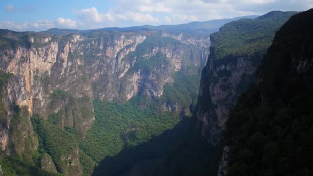 Zdjęcie Lotnicze Kanionu Sumidero Chiapas Meksyk — Wideo stockowe