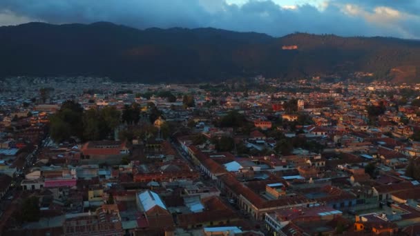 Légi Felvétel San Cristobal Las Casas Városáról Chiapas — Stock videók