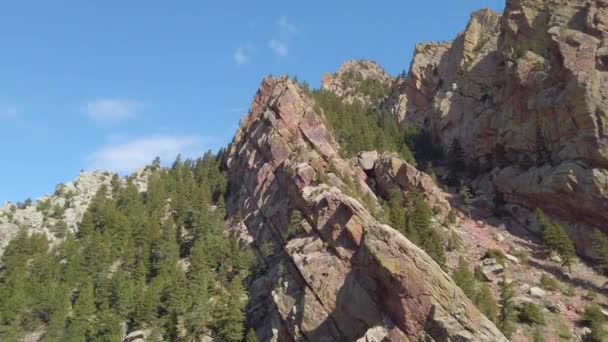 科罗拉多Eldorado峡谷州立公园的山景 — 图库视频影像