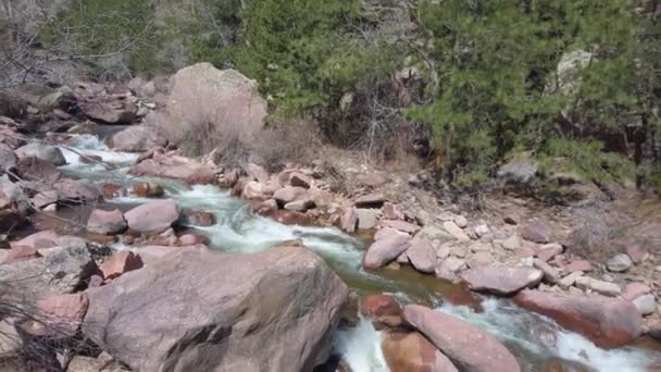 Vista Rio Eldorado Canyon Parque Estadual Colorado — Vídeo de Stock