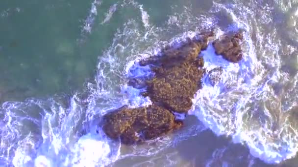 Flygfoto Fågelperspektiv Vid Point Mugu Santa Monica Kalifornien Usa — Stockvideo
