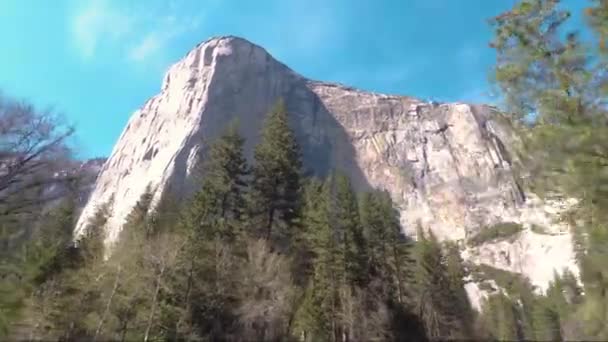 Capitan Yellowstonském Národním Parku Koncept Cestování Dobrodružství — Stock video